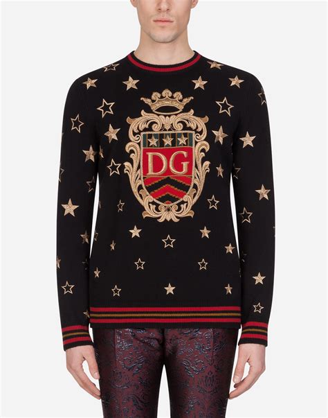 dolce and gabbana jumper|dolce gabbana sweater men.